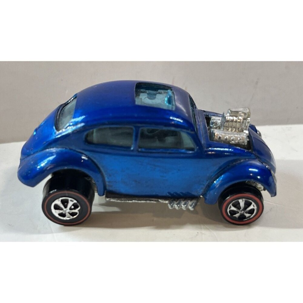 1967 NM! HOT WHEELS REDLINE CUSTOM Blue Volkswagen ORIGINAL Bp Fresh Car!! VW